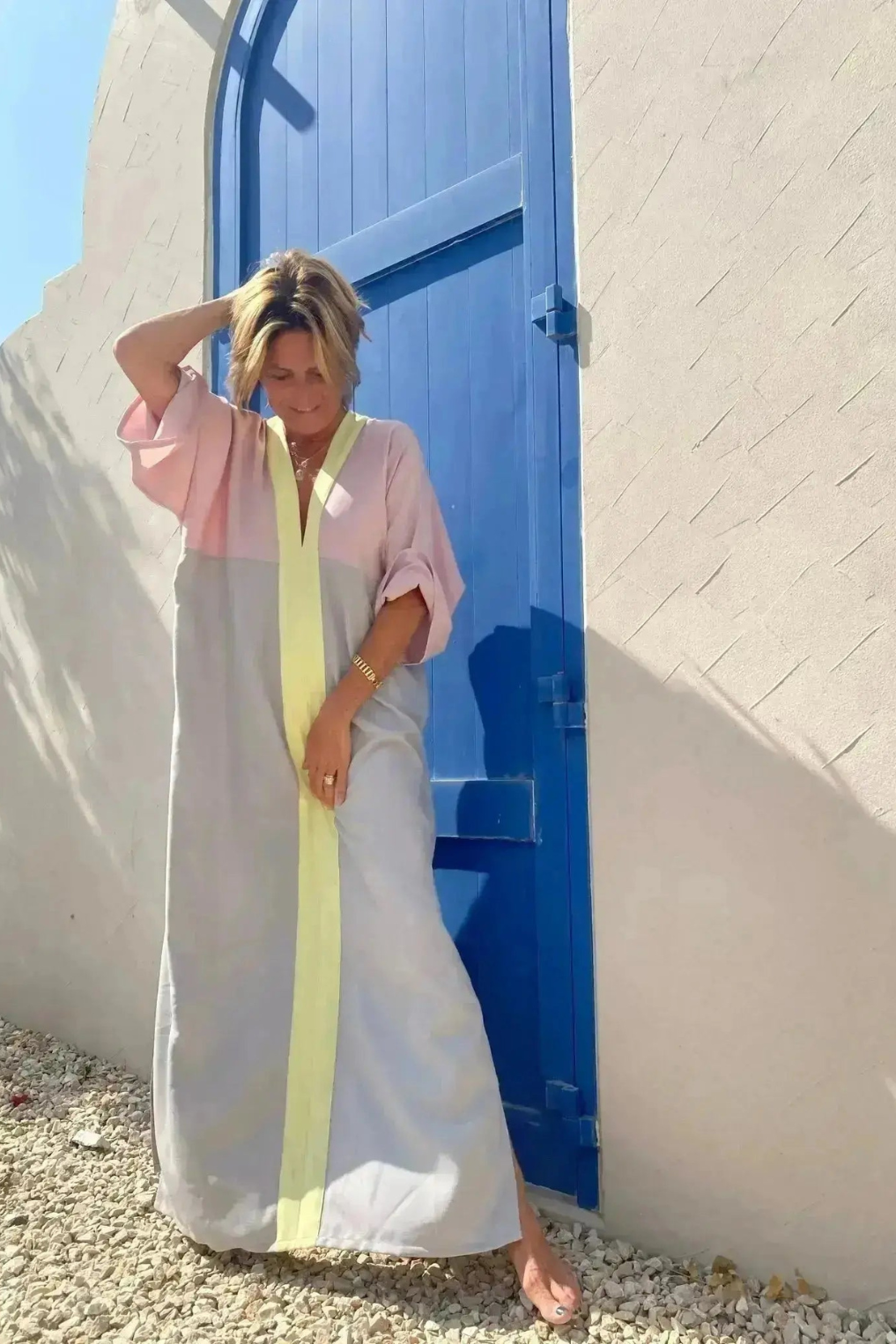 VAM | Caftán Amarillo y Rosa - Malota