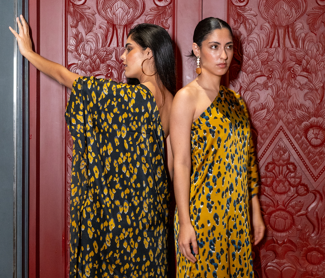 Vestido Fiesta | AVA | Animal print Negro