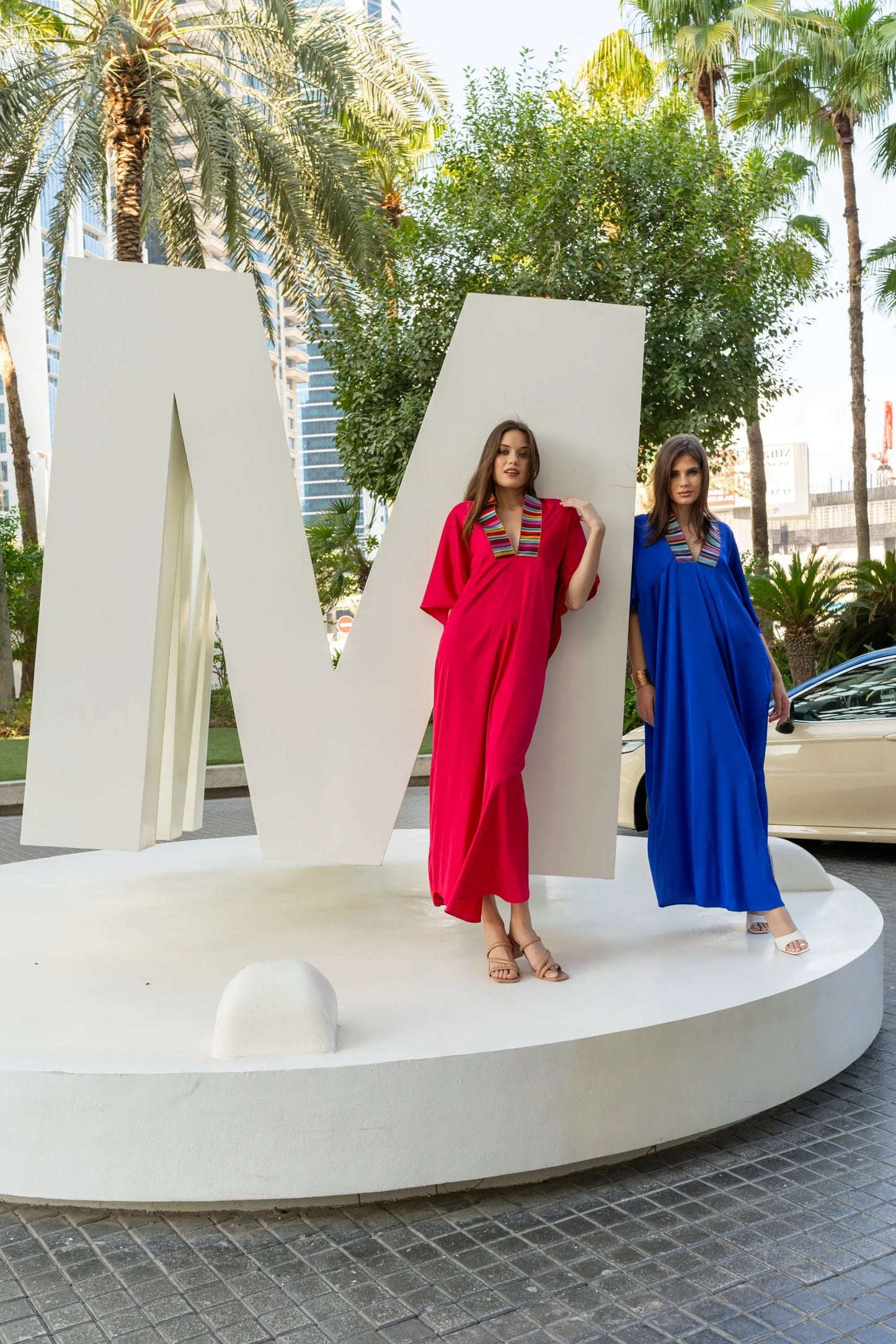 MACA | ATELIER Caftán Seda Rojo - Malota