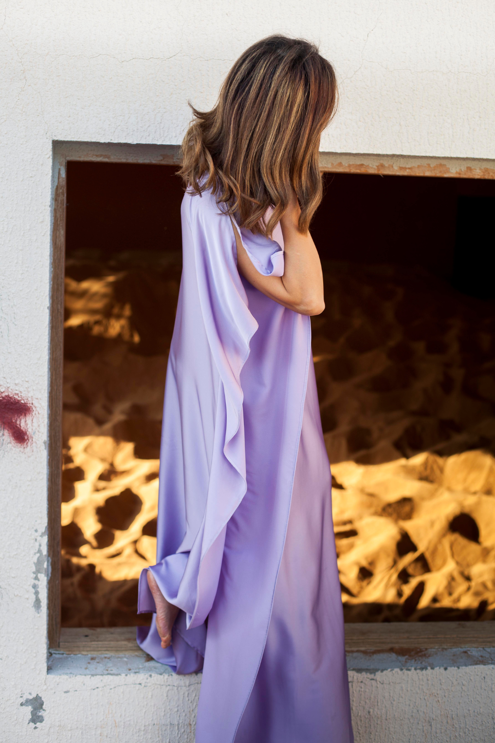 FELISA | Vestido Seda Malva - Malota