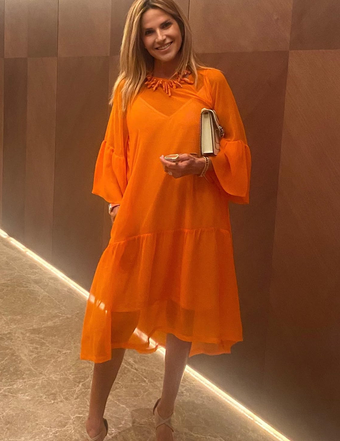 Vestido Fiesta | GRACE | Naranja